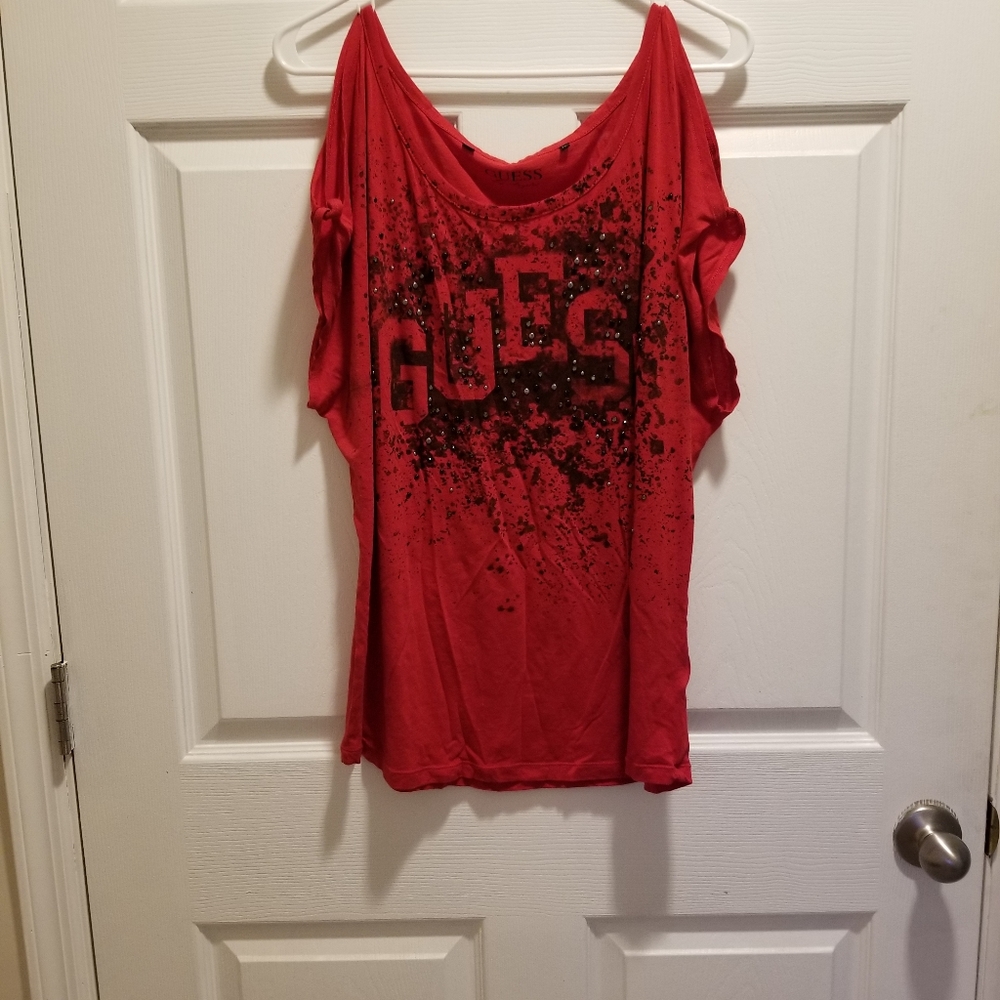 Hot red GUESS top